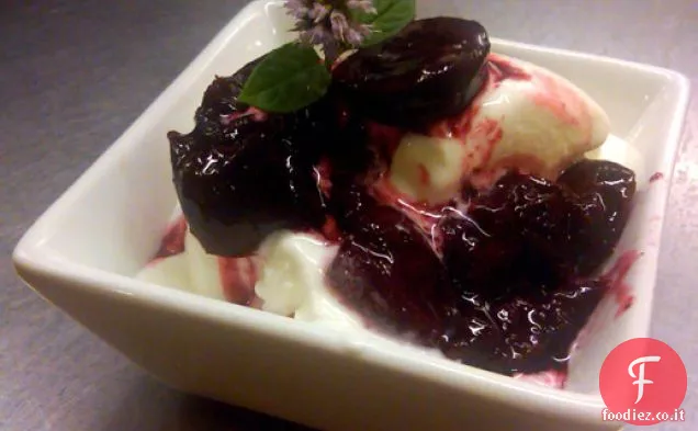 Scooped: In realtà buon Frozen Yogurt con composta di ciliegie tostate