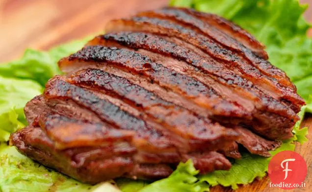 Grigliare: Petto d'anatra strofinato con spezie