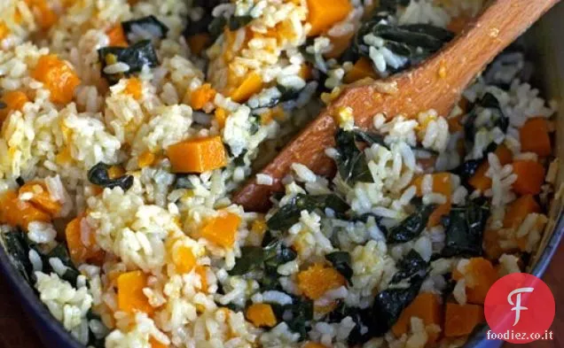 Cena stasera: Zucca al forno Risotto