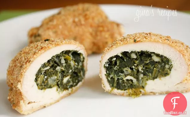 Petti di pollo ripieni di spinaci e feta