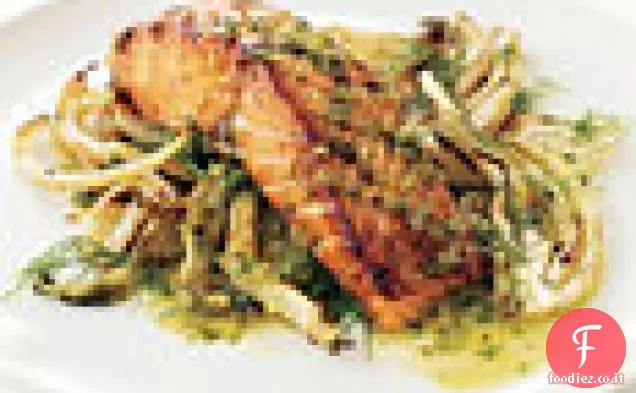 Salmone con Finocchio e Pernod