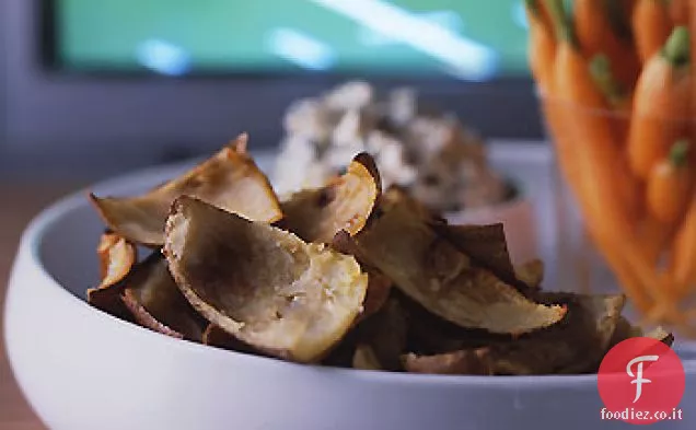 Bucce di patate arrostite all'aglio