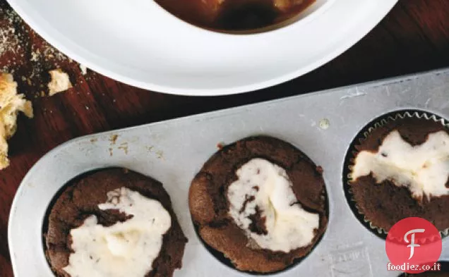 Cupcakes al cioccolato e crema di formaggio
