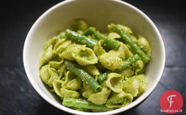 Pasta Con Spinaci Pesto e Fagiolini Verts