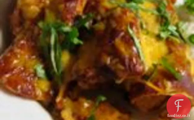 Carne Lite: Enchiladas di patate dolci e pollo con salsa Cile