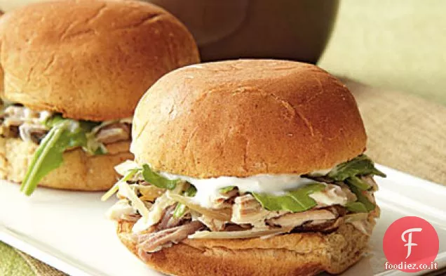 Cursori di maiale al rosmarino con rafano Aioli