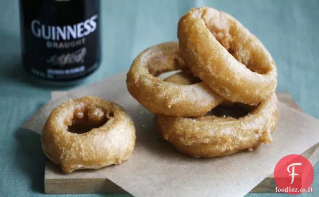 Settimana Guinness: anelli di cipolla Stout-malconcio