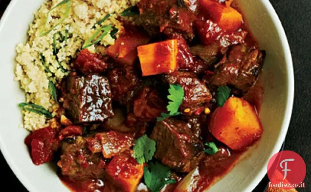 Tagine di manzo con zucca