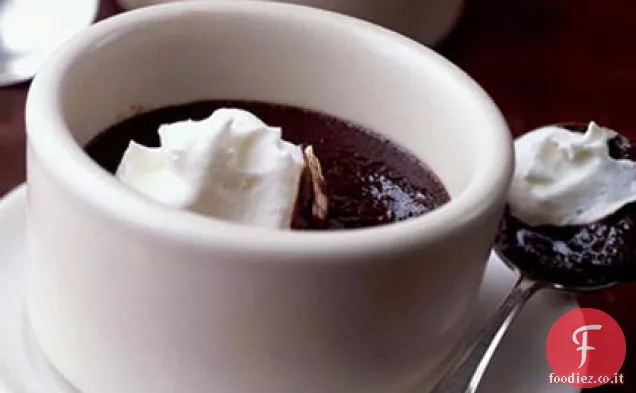 Scandaloso caldo doppio budino al cioccolato
