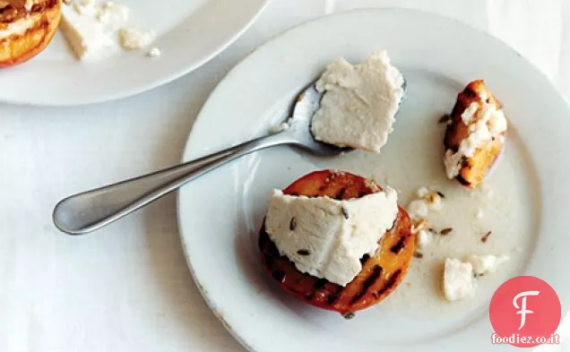 Pesche Grigliate e Ricotta