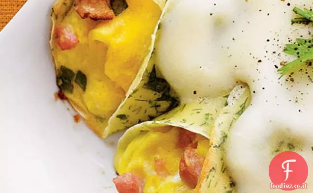 Crêpes alle erbe fresche