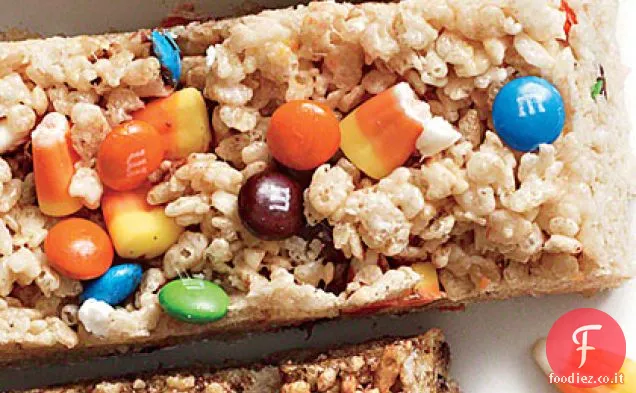 Candy Corn e M & M's Chewy Crispy Bars