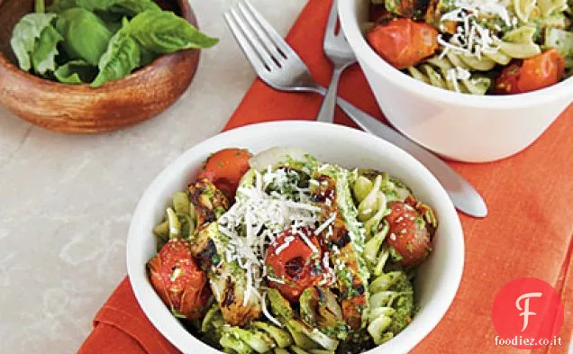 Pesto con Pollo e Pomodori