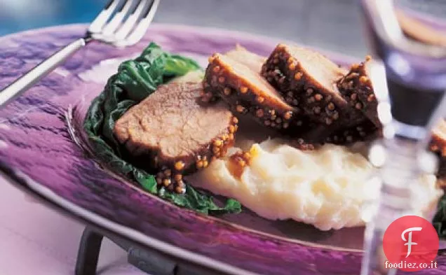 Filetto di maiale con chutney di albicocche