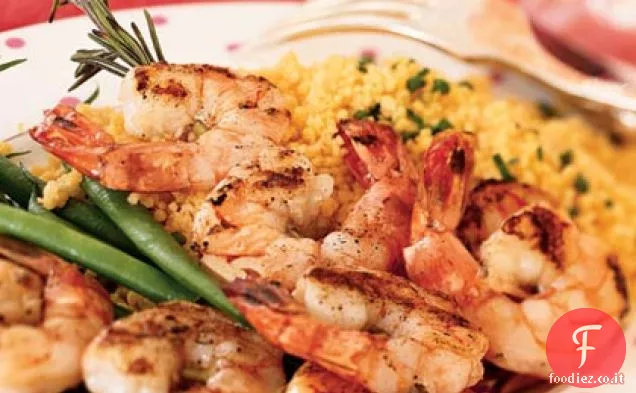 Rosmarino Gamberi Scampi Spiedini
