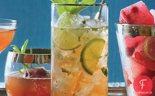 Mojito di mirtilli rossi