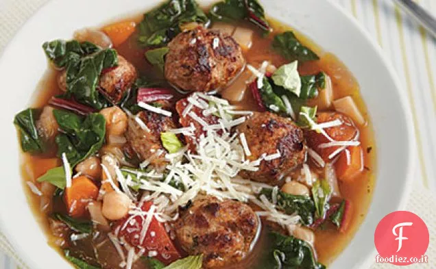 Mini Minestrone di polpette