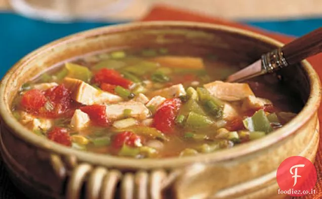 Zuppa di pollo piccante