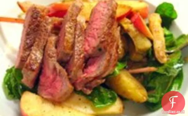 Carne Lite: verdure primaverili e insalata di bistecca a strisce