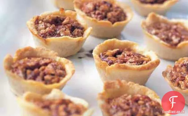 Tassies Pecan in crema di formaggio pasticceria