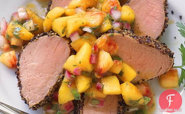 Salsa di pesca fresca