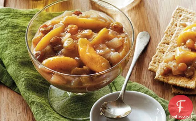 Chutney grosso di pesca e zenzero