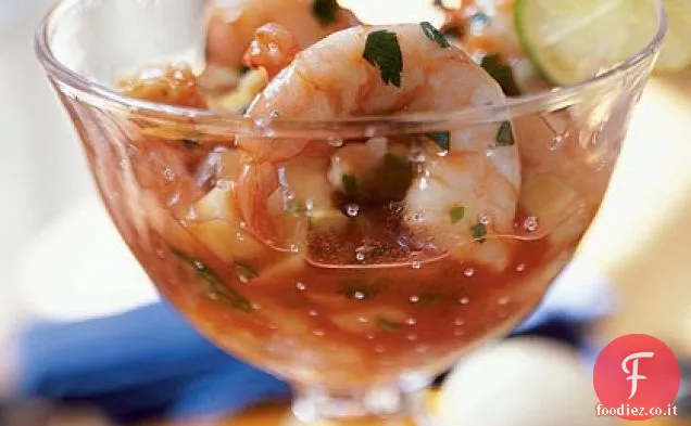 Ceviche de Camaron (Cocktail di Ceviche di gamberetti)