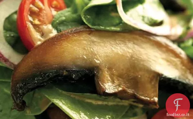 Insalata di spinaci e funghi Portobello