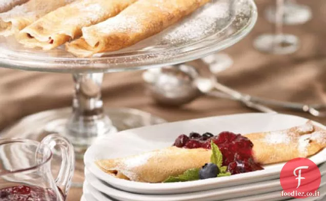 Crepes miste ai frutti di bosco