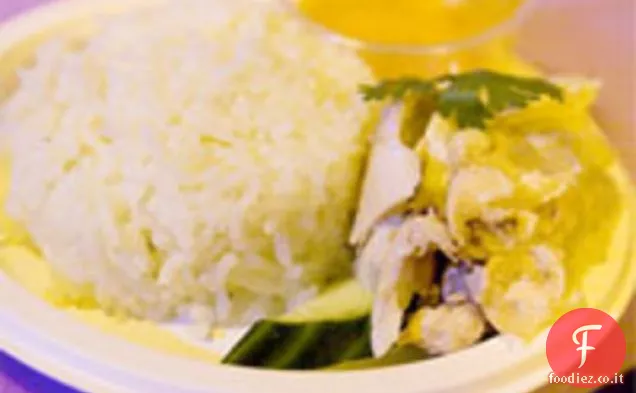 Cena stasera: riso di pollo hainanese