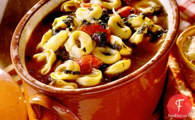 Zuppa di Tortellini di spinaci