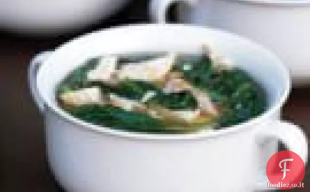Stracciatella di Pollo con Spinaci Baby