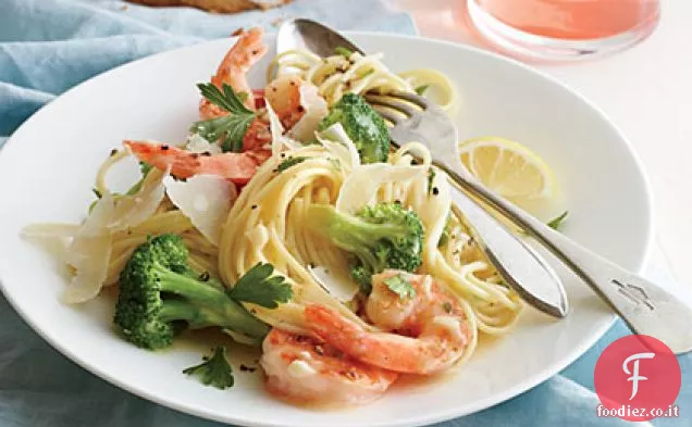 Scampi di Gamberi e Broccoli