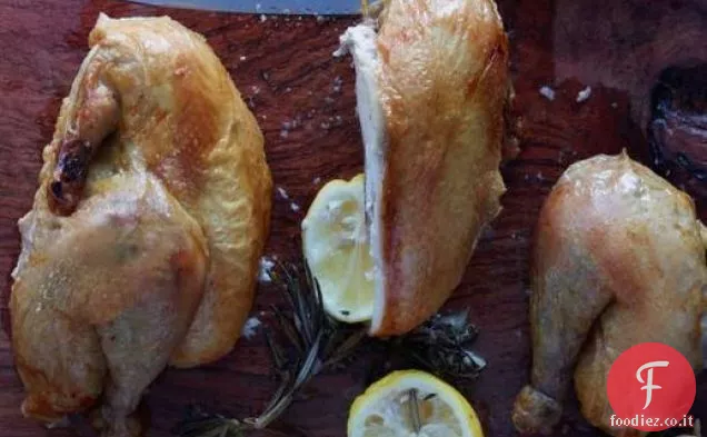 Il pollo arrosto croccante e salato di Jean-Georges Vongerichten