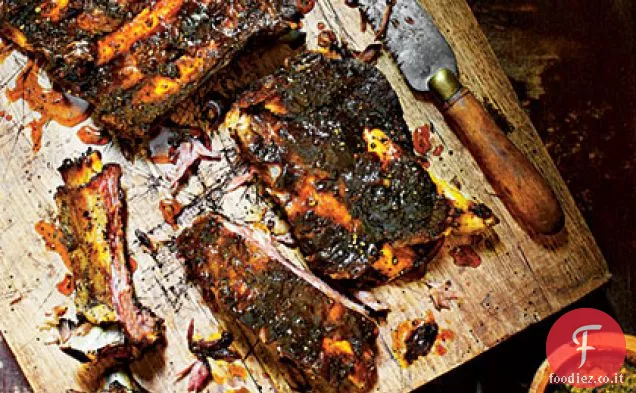 Costine di manzo con glassa di sorgo