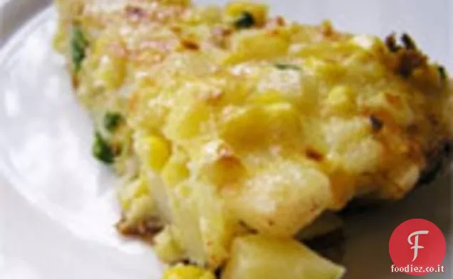 Cena stasera: Frittata con mais, Scalogno e patate