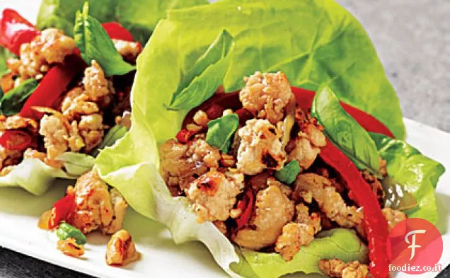 Pollo al basilico tailandese piccante