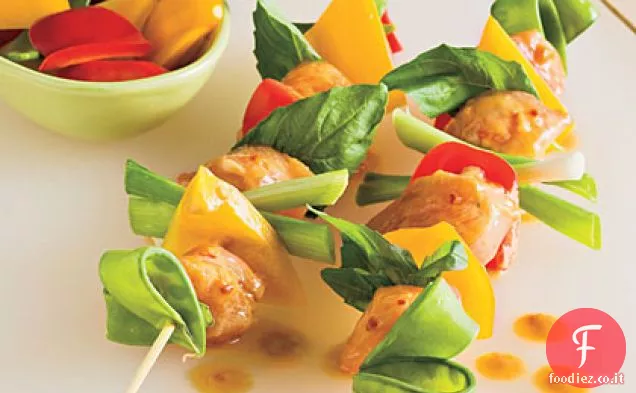 Piccante Pollo Tailandese Kabobs