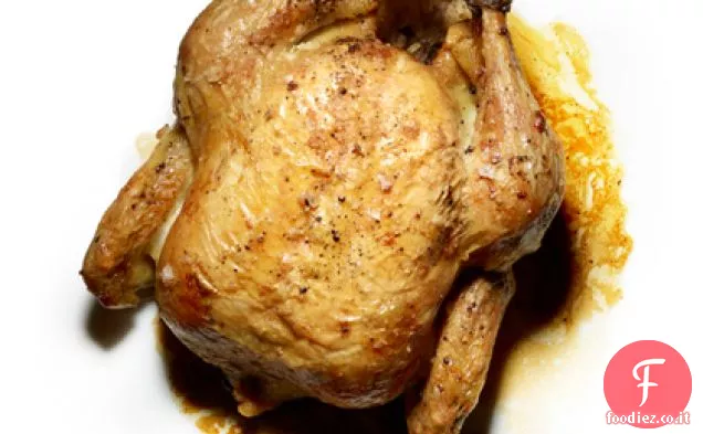 Pollo arrosto con salsa di padella