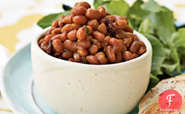 Fagioli al forno dolci e piccanti