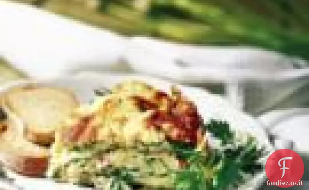 Soufflé di spinaci e pancetta