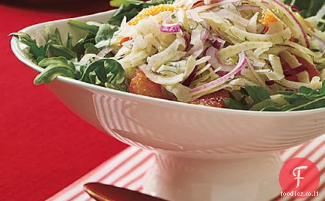 Insalata di finocchio e pompelmo rosso