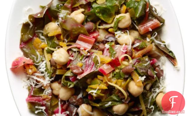 Insalata calda di bietole a due fagioli