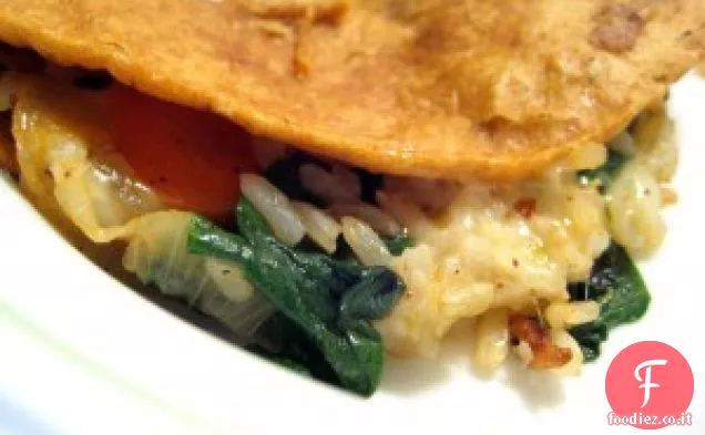 Quesadillas di carote e spinaci