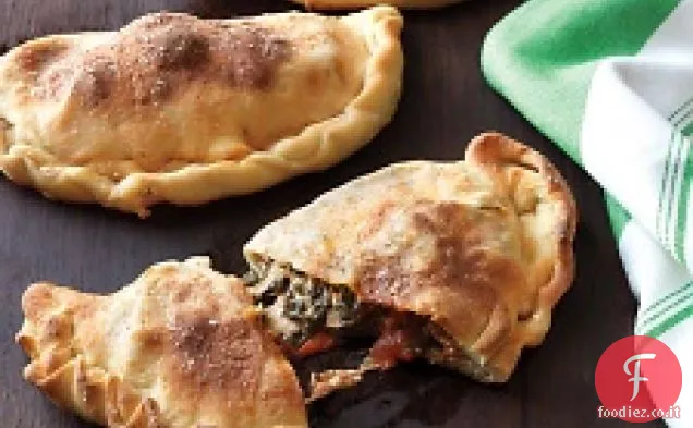 Calzoni di spinaci e polpette