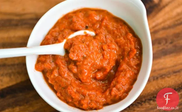 Ajvar (salsa di pepe rosso arrosto serbo)