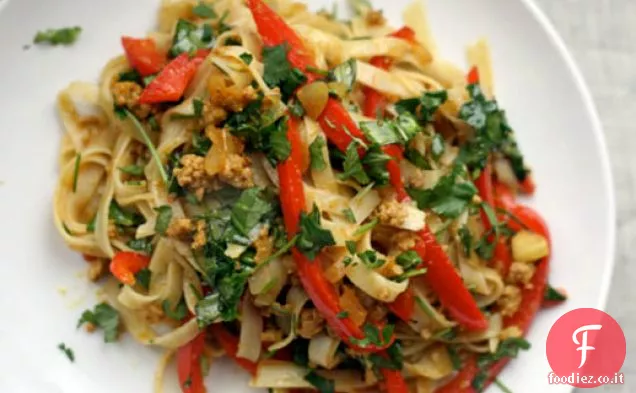 Cena stasera: spaghetti di maiale al curry