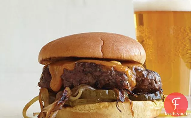 Cheddar-e-Cipolla fracassato Hamburger