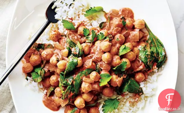 Curry di ceci con Riso Basmati