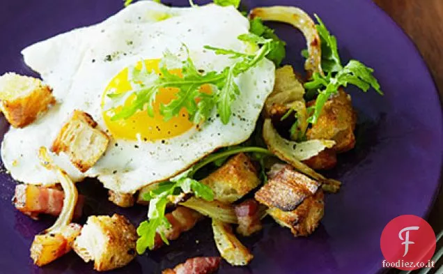 Finocchio Arrosto, Uovo e Pancetta Panzanella